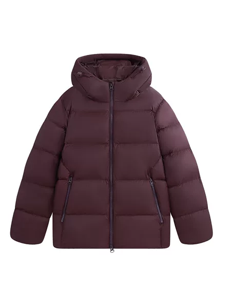 Airgel imitation down cotton hooded thickened cotton jacket for men and women, autumn and winter warm coat, sports cotton coat, solid color puffer jacket
