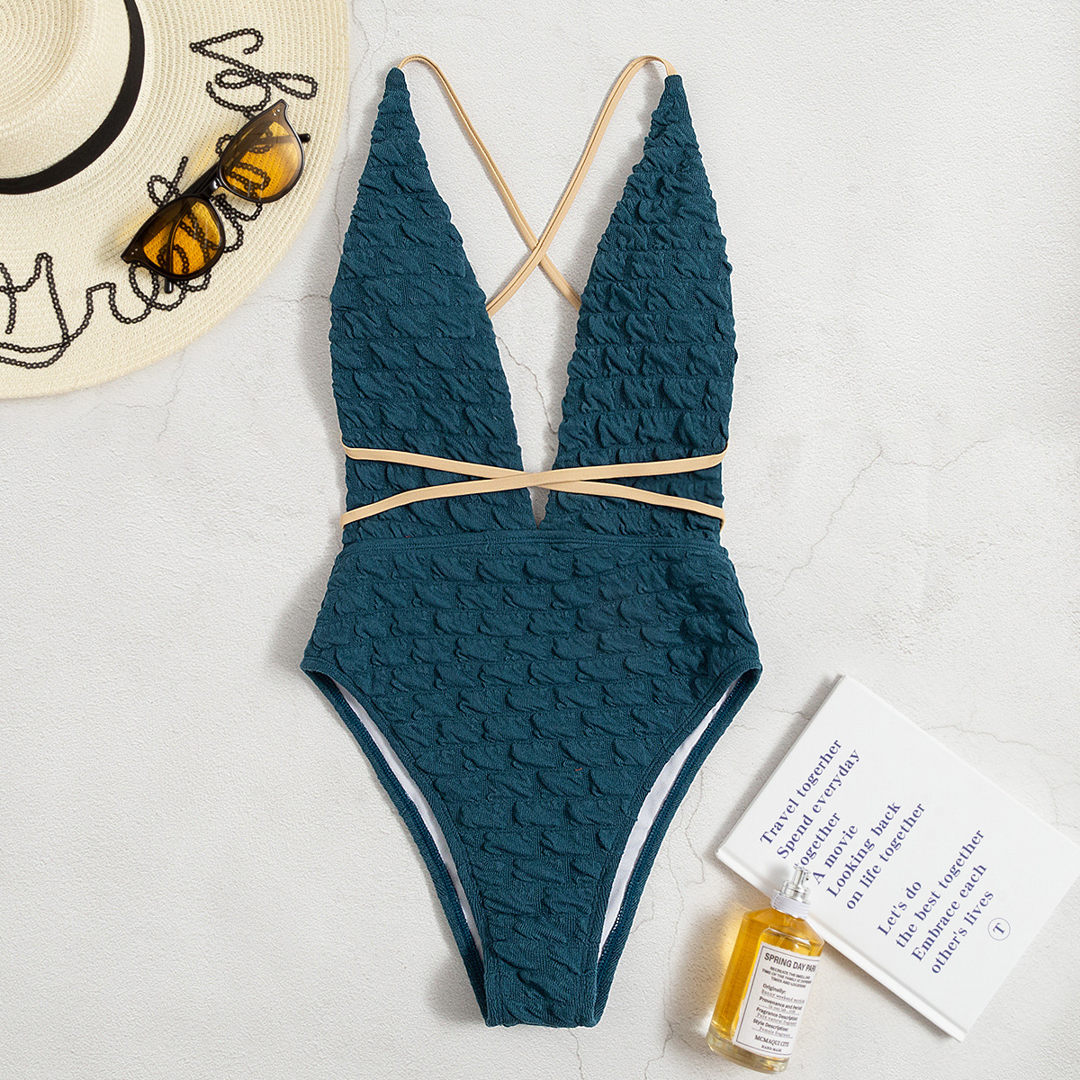 Women's Sexy Solid Color 1 Piece One Piece Swimwear display picture 1