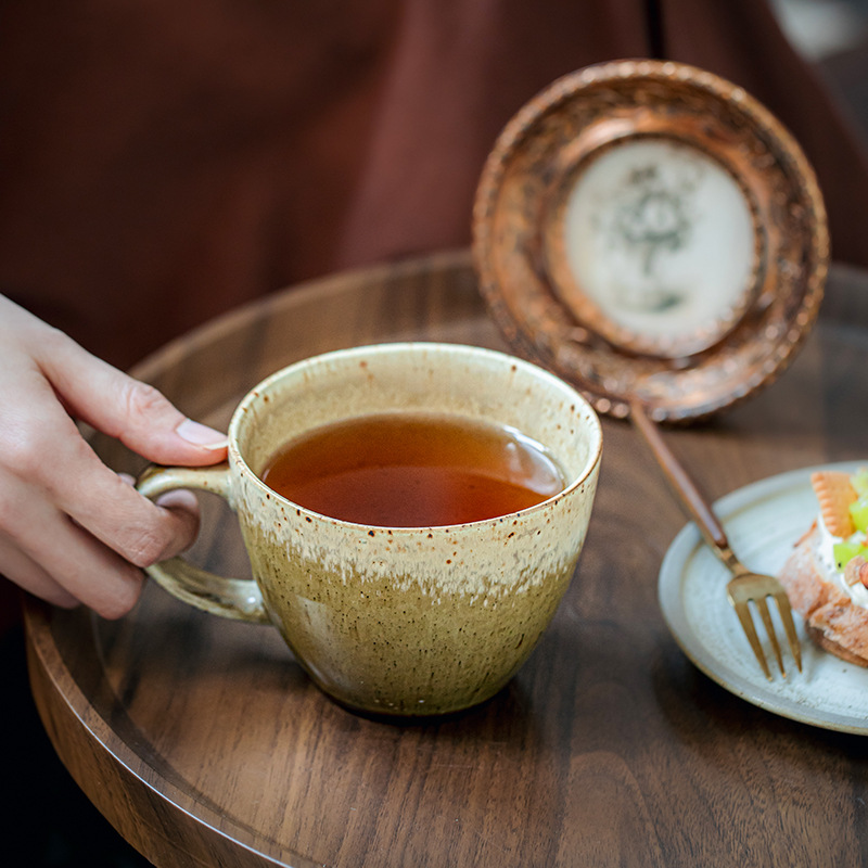 Taza vintage personalizada de gran calibre, taza de cerámica, taza de café, exportación transfronteriza japonesa