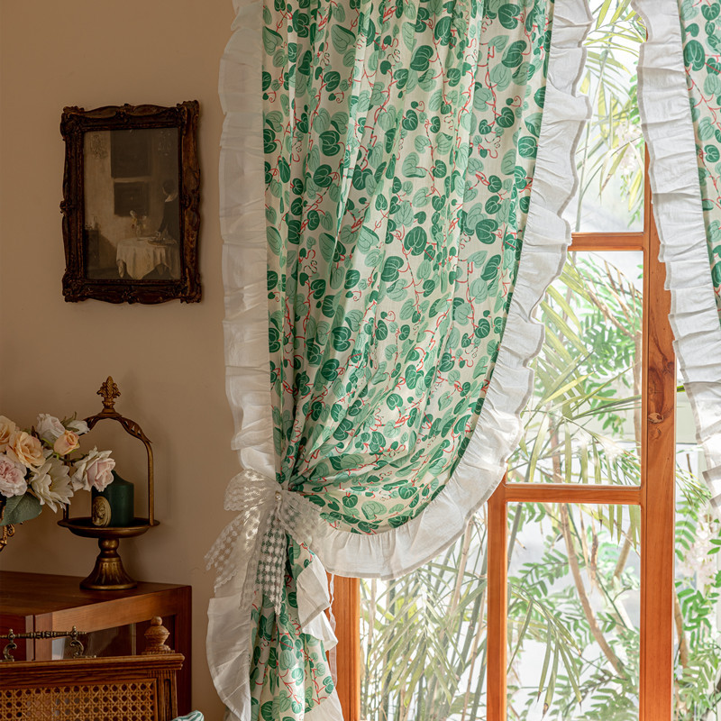 Short Cotton Kitchen Window Curtains For Home Decoration_voghion.com