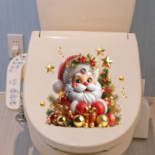 圣诞墙纸圣诞老人贴纸客厅卧室白墙窗户贴画马桶贴圣诞风礼物墙贴