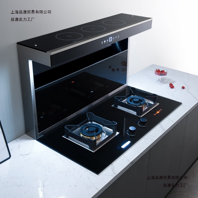 Xuandi Split Integrated Stove Variable Frequency Side Suction down Exhaust Range Hood Gas Stove Set Small Apartment Household Others