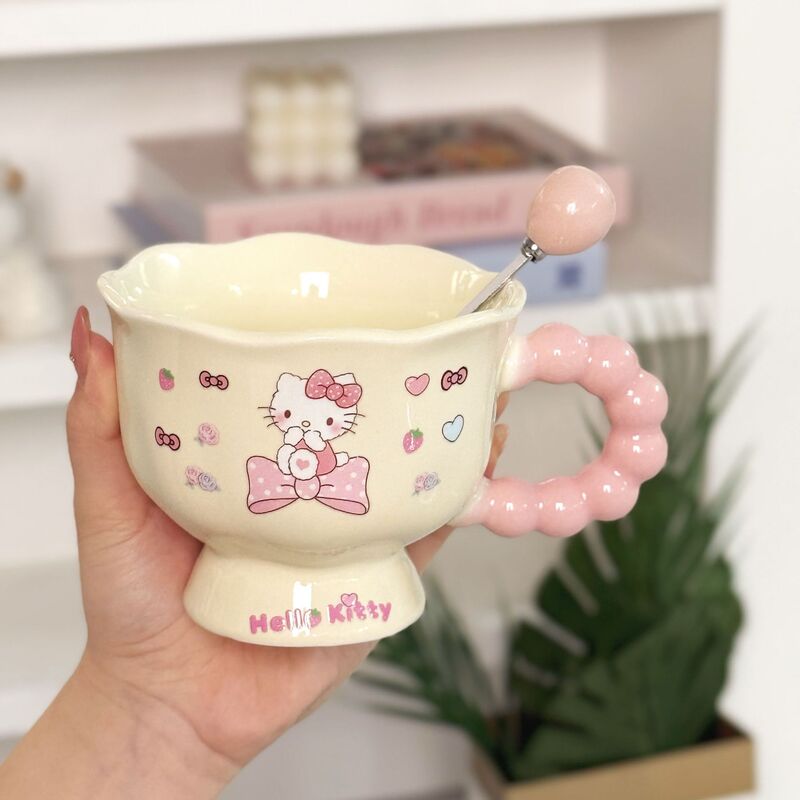 Cat-Themed Mug, High-Looking Ceramic Cup, Couple's Water Cup, Meaningful Birthday Gift for Girls, Salad Bowl Cat-Themed Mug, High-Looking Ceramic Cup, Couple's Water Cup, Meaningful Birthday Gift for Girls, Salad Bowl