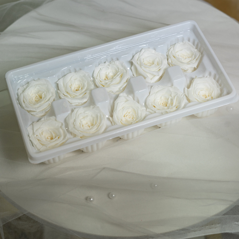 Flores Eternas de Yunnan, Grado B, 3-4 cm, 10 Piezas, Ramo Hecho a Mano al por Mayor, Flores Secas, Materiales para Manualidades, Cabezas de Rosa Eterna