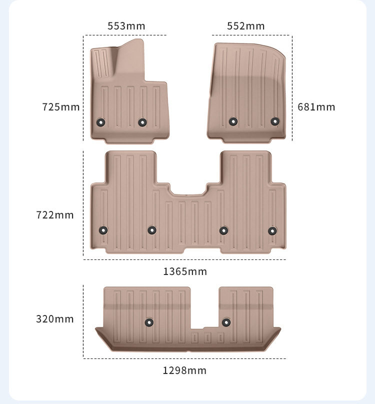Floor Mats, Trunk Mat, and Seat Back Pad for 2025 L90