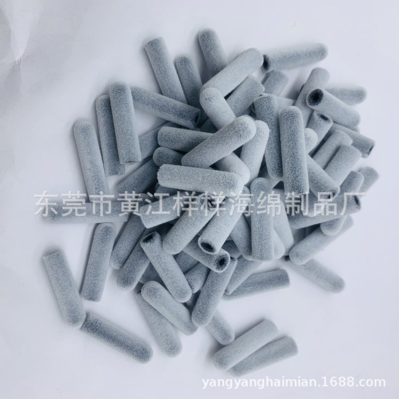 蓝牙耳机耳塞除尘高分子灰色海棉头 清洁笔海绵头植绒清洁头