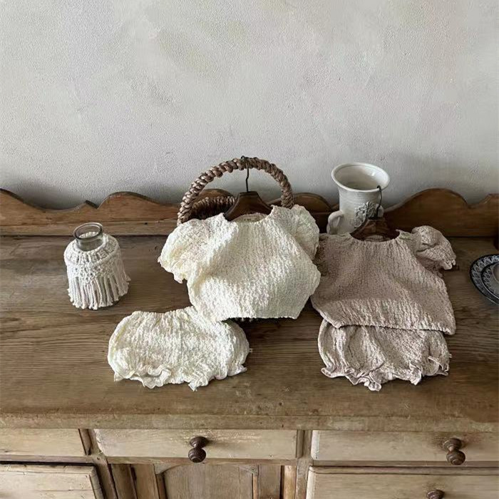Estilo coreano verano bebé grande PP pantalones cortos de manga corta traje casual ins bebé princesa Zou mameluco moda