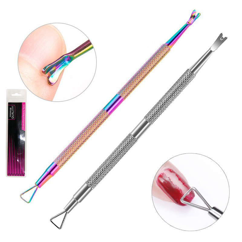 double-sided exfoliating nail polish stainless steel