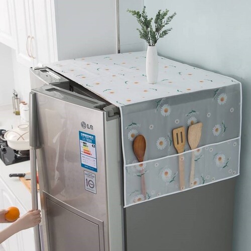 Refrigerator dust cover storage hanging bag single door double door dust cover storage bag storage bag cover household