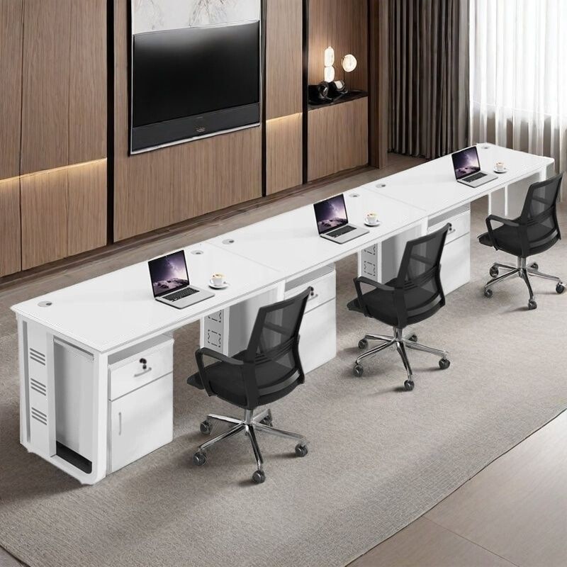 Staff Desks 2/4/6 Person Desks, Simple Executive Desks, Single-Sided Workstations, Office Desks
