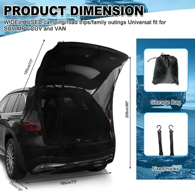 Net, Convenient In-Car Mosquito Screen, Automobile anti-insect net - new-large-size