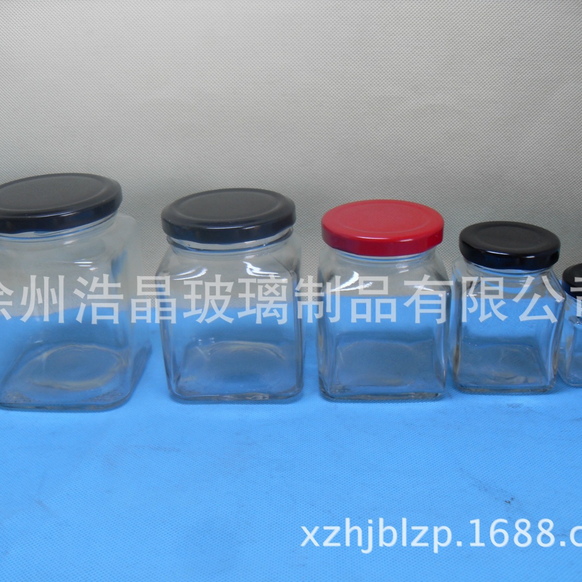 优惠方形腐乳瓶蜂蜜瓶 罐头瓶 玫瑰花果酱瓶沙拉酱玻璃罐麻辣酱瓶