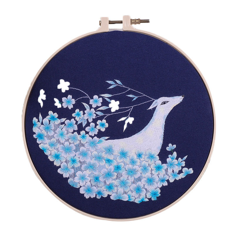 principiantes bordado DIY simple auto bordado material paquete bordado bordado su bordado cinta bordado Fan Fan Fan bordado