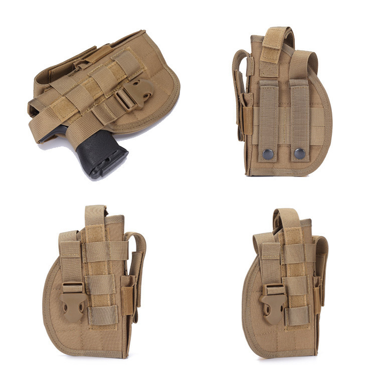 Funda de pistola táctica al aire libre para fanáticos militares transfronterizos, bolsa de pierna de campamento de montañismo al aire libre, funda de pistola invisible táctica de campo CS