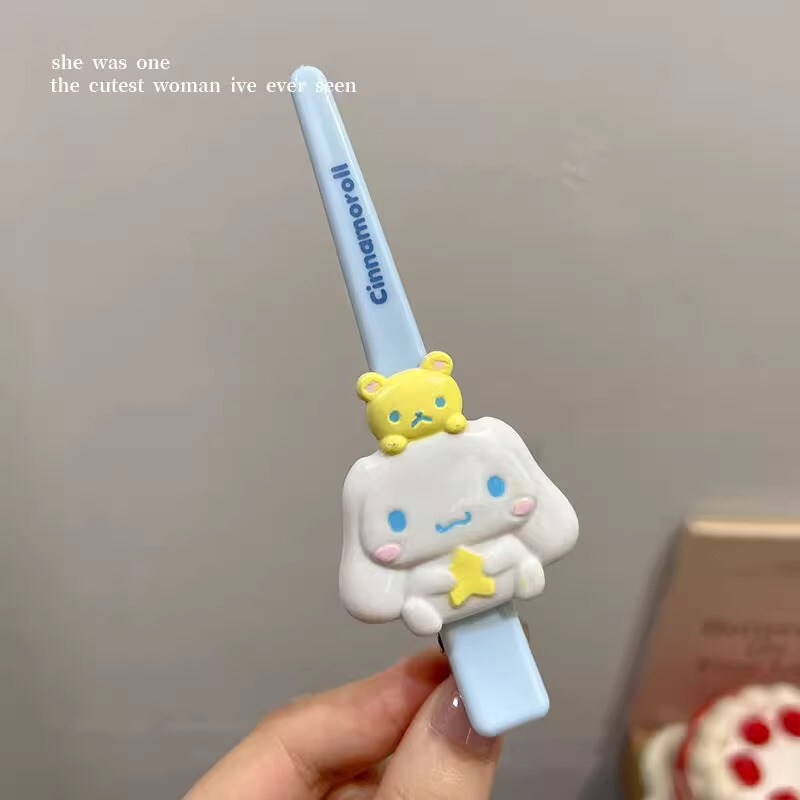 2025新款可爱卡通凯蒂猫发卡鸭嘴夹头饰侧边刘海碎发夹甜美发饰女|undefined