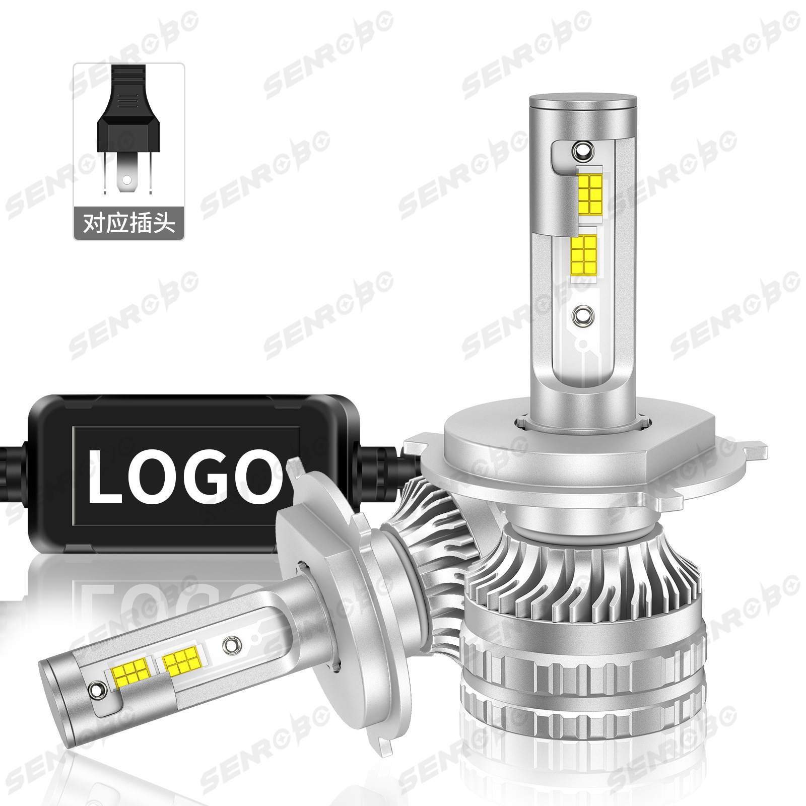 Ventas transfronterizas en caliente led faro de automóvil H1 H7 ultra brillante concentrador de luz H4 lejos y cerca en un faro de automóvil reforma de lámpara