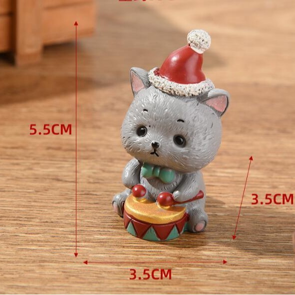 Creative Christmas Gift Mini Cute Small Animal Christmas Tree Desktop Ornaments Santa Claus Decoration Gifts
