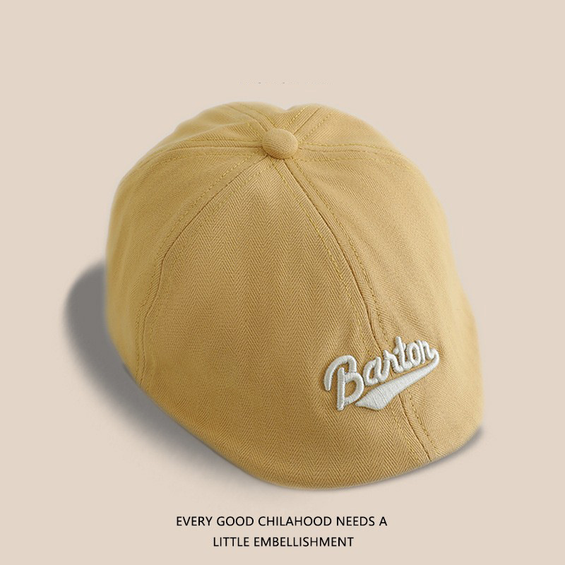 Sombreros para bebés coreanos primavera y otoño delgados estilo extranjero boina versátil para niños sombreros de boca de pato para niñas sombreros de verano hacia adelante