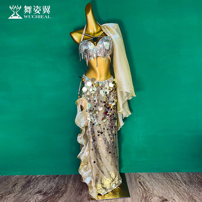 Dancing Wings Belly Dance Sequin Performance Costume for Women 2025 New Model Set WZY223