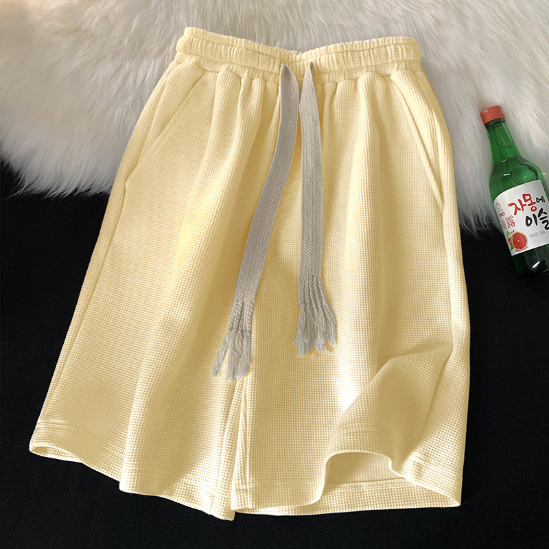 Directo DE FÁBRICA DE Hong Kong estilo casual pantalones cortos deportivos marca de moda quinto pantalones sueltos rectos pantalones de los hombres delgados de verano