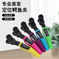 Factory Beauty Hairdressing Supplies Zone Position Crocodile Clips Hair Styling Plastic Colorful Duckbill Clips
