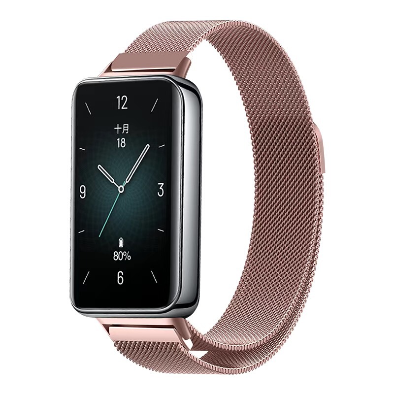 Honor Band 10用ストラップ、ミラネーゼ磁気式リストバンド9NFC、ステンレス製メタルブレスレット、磁気式クイックリリース|undefined