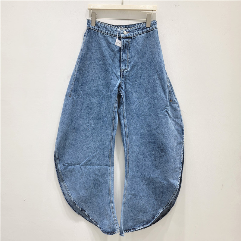 2026 primavera y verano nuevo diseño retro vaqueros estereoscópicos flor blusa de pecho + conjunto de pantalones vaqueros