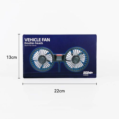 Car fan car double-head universal model small air-conditioning refrigeration powerful USB car electric fan