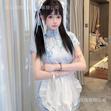 涵海新款中华小厨娘制服cos角色扮演网红同款 激情免脱纯欲睡衣女