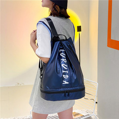 雙肩包女包2024春季新款時尚瑜伽雙肩包大容量休閒戶外運動健身包