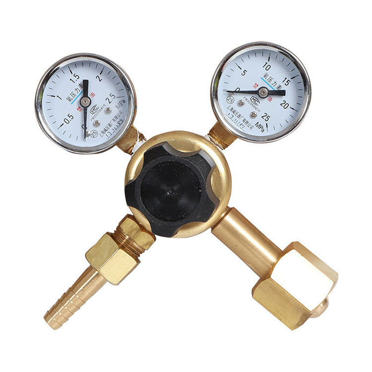 上海减压 YQY-752 (小钢瓶专用)氧气气体钢瓶减压器 调压稳压阀