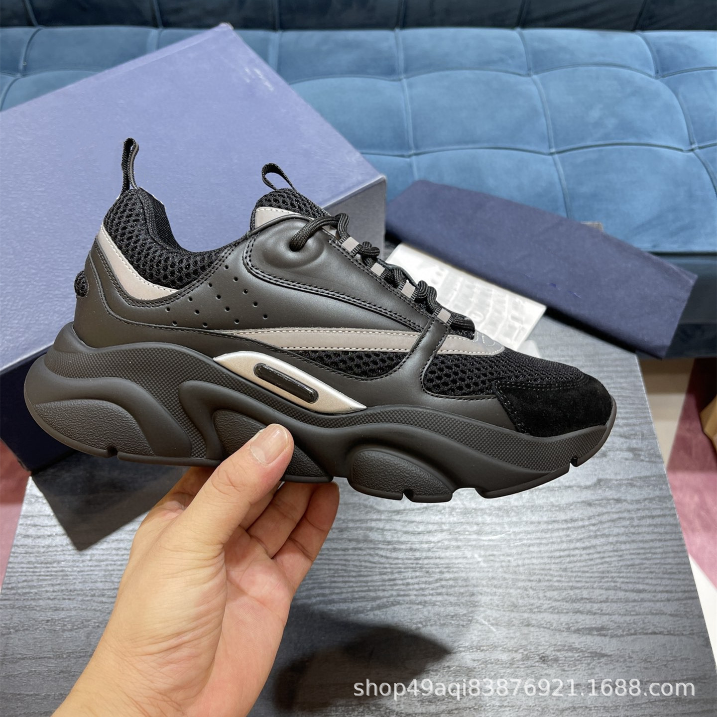 Cross-Border Exclusive Supply of Putian Shoes, Casual Sports Shoes, Dad Shoes B22, Men's and Women's Low-Cut Breathable Running Shoes, Dad Shoes 1