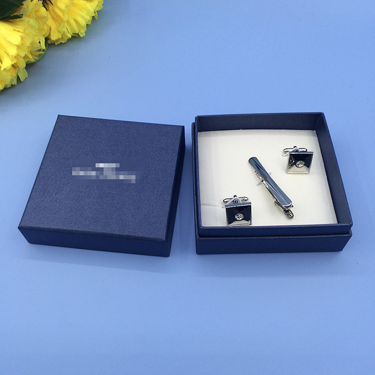 东莞厂家供应饰品包装子 天地盖男士MAN领带夹袖扣收纳盒子