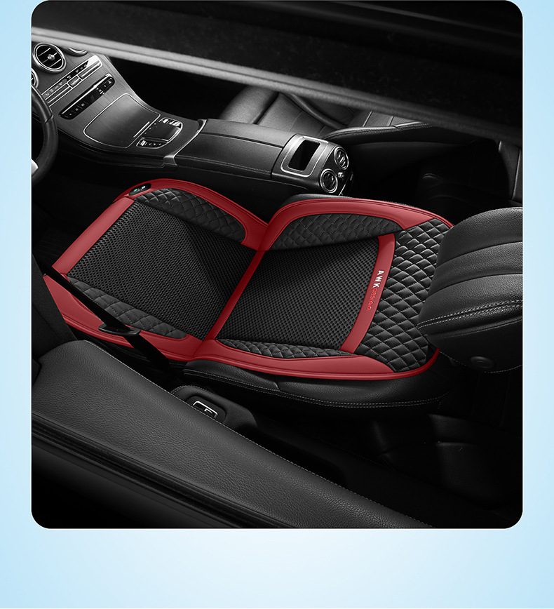 Car seat cushion cover leather ice silk car seat cushion hair dryer seat cushion air conditioning massage ventilation seat cover Amazon International Station
