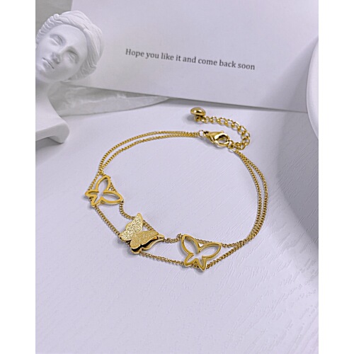  new niche design high-end butterfly bestie bracelet for girls on Valentine’s Day and birthday as a gift for girlfriend