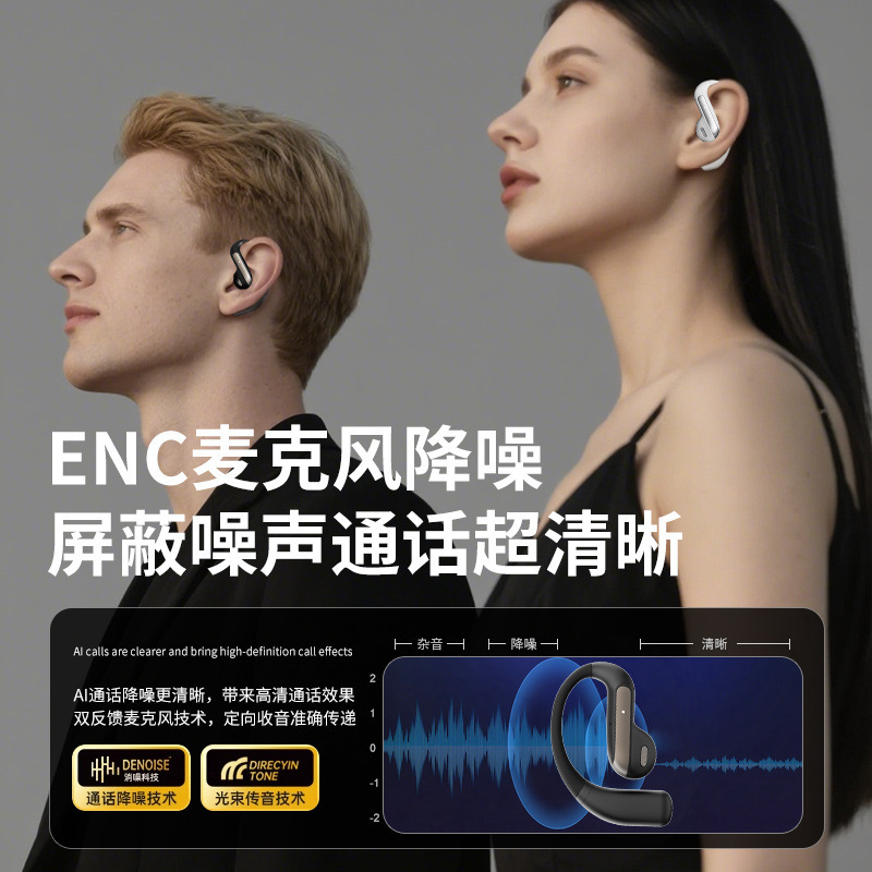 私模YJ55不入耳蓝牙耳机降噪无线耳挂式AI智能翻译耳机源头厂家|undefined