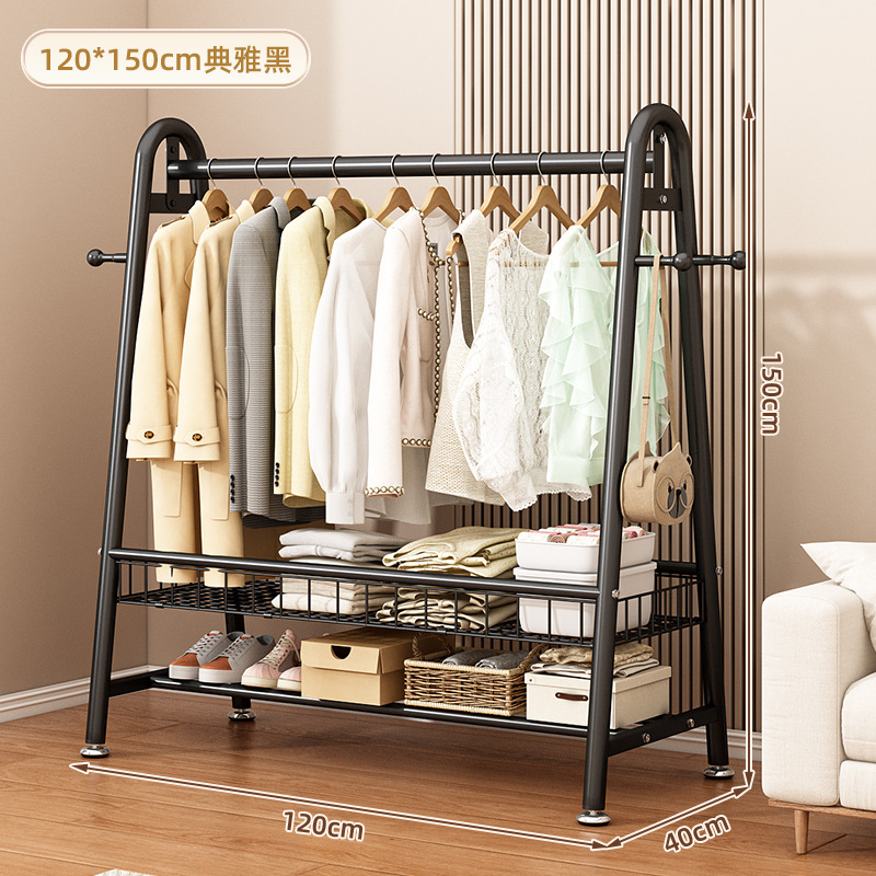 옵시디언 블랙 - 길이 120*높이 150丨 업그레이드된 이중 수납망바구니 [굵은 22개 튜브]