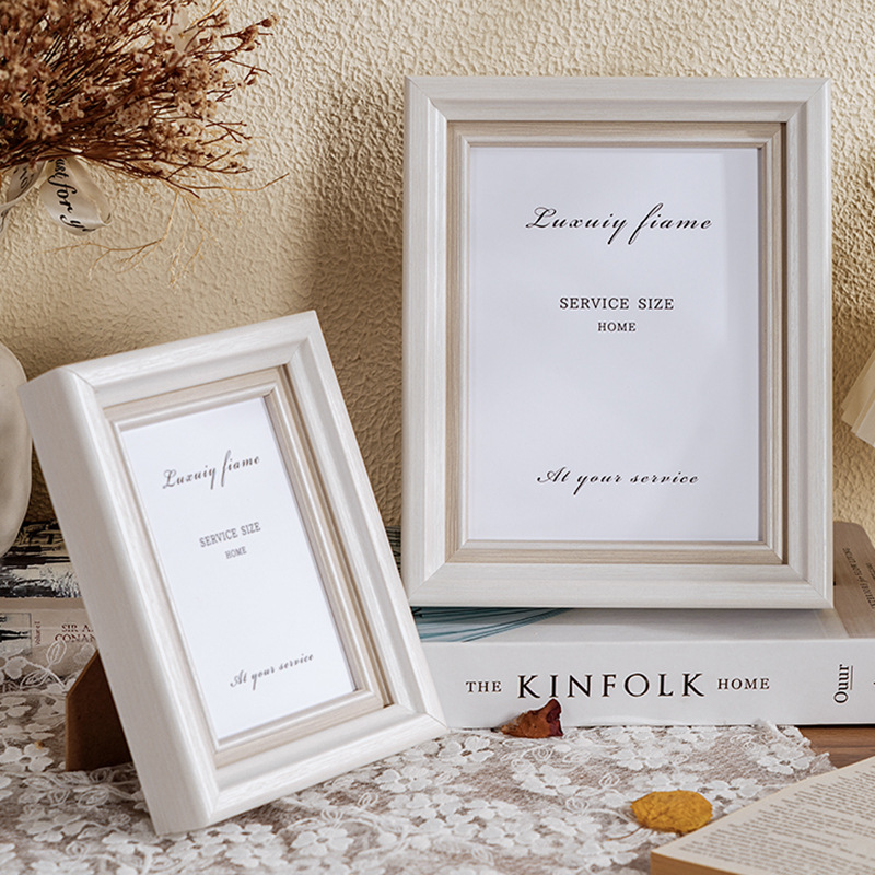 French-style simple photo frame decoration wholesale 6-inch 7-inch 8-inch 10-inch wall-mounted printing wash photo frame diy advanced sense French-style simple photo frame decoration wholesale 6-inch 7-inch 8-inch 10-inch wall-mounted printing wash photo frame diy advanced sense