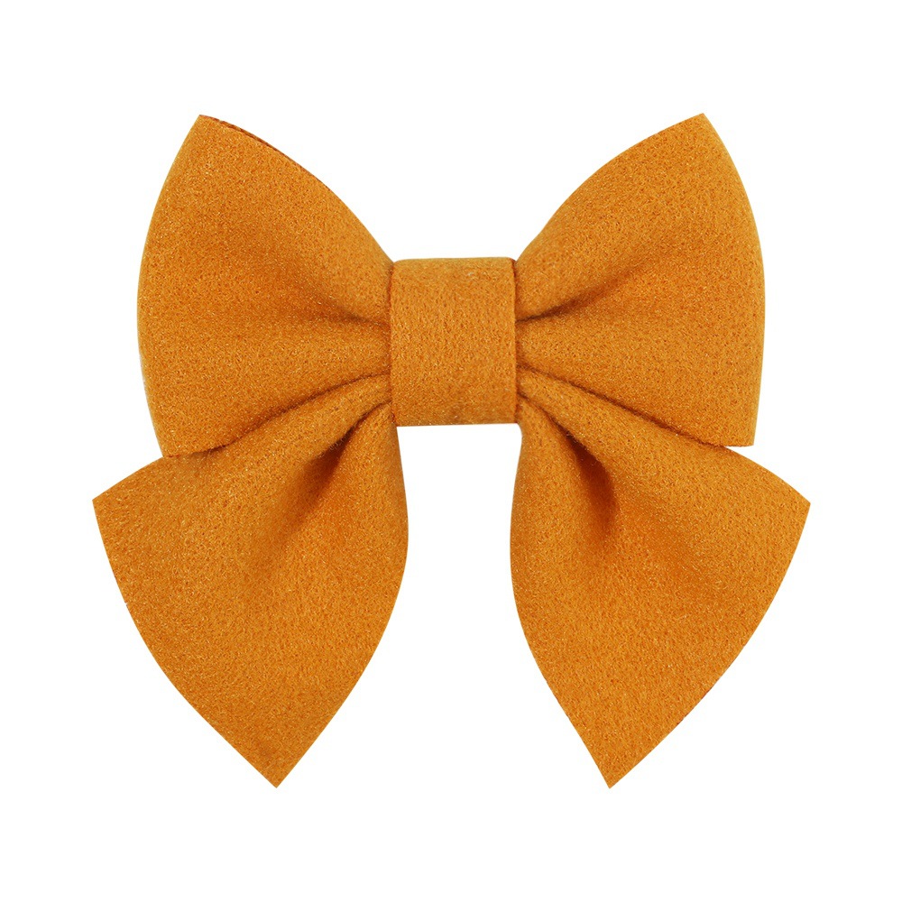 Fashion Solid Color Bow Knot Cloth Hair Clip display picture 4