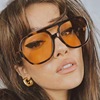 Sunglasses hip-hop style, trend retro glasses solar-powered suitable for men and women, 2022 collection, European style