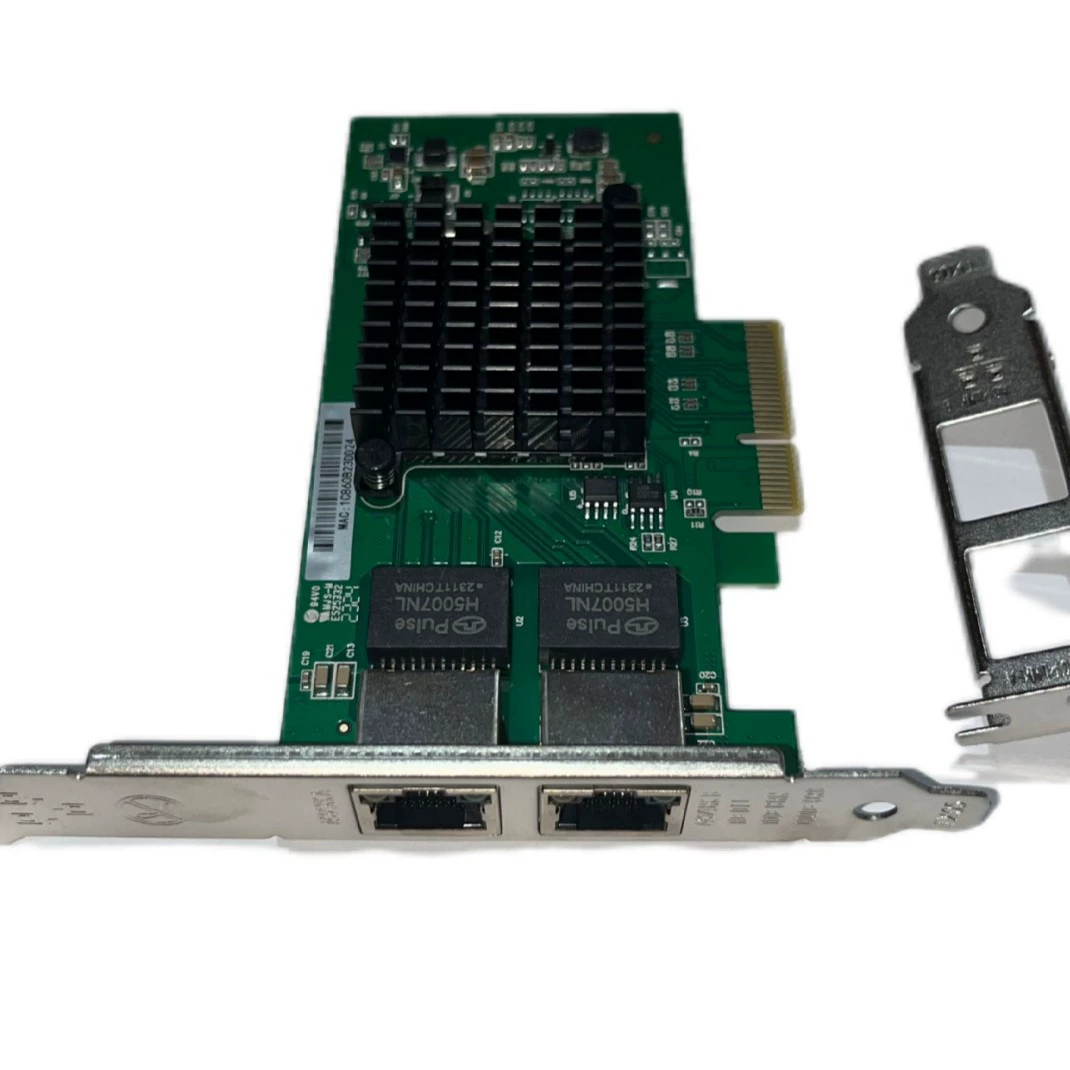 Сетевая карта сервера с двумя портами Gigabit I350 PCIe4x для сервопривода