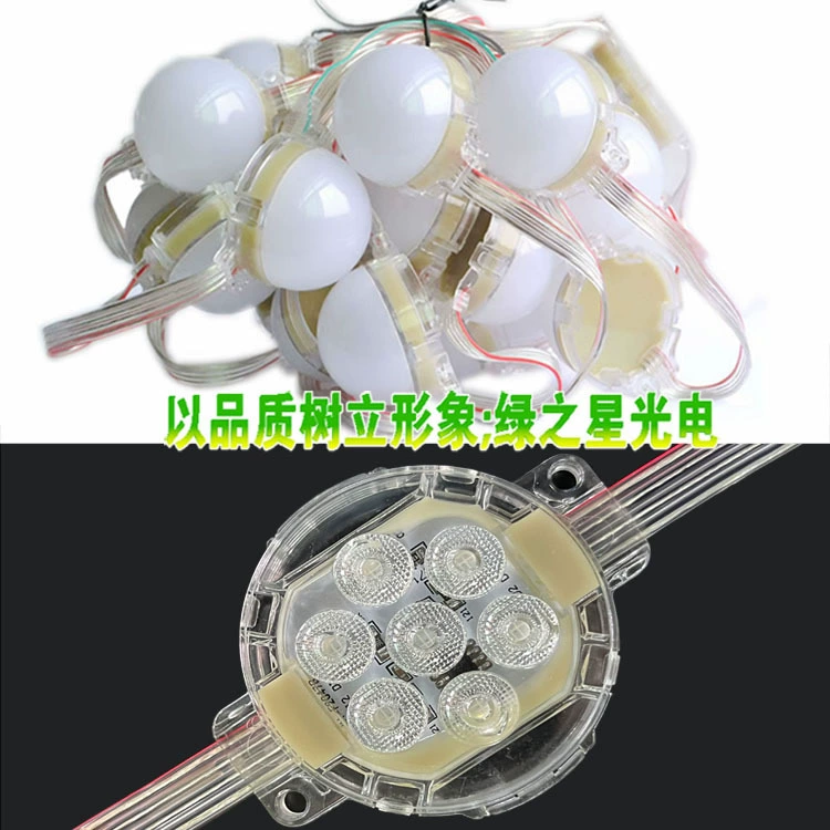 Светодиодный точечный источник света Открытый водонепроницаемый красочный шатер 5 см монохромный полноцветный строительный светильник дверная вывеска декоративная лампа