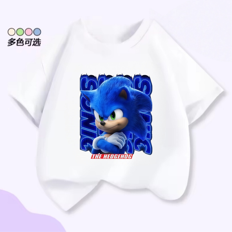New Ninjago Lego Short-Sleeved T-Shirt with Cartoon Brick Print for Boys and Girls, Summer Loose Casual Top