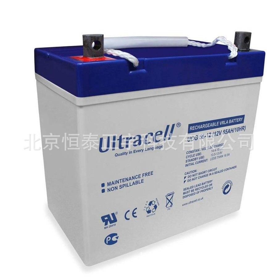 ULTRACELL蓄电池UL55-12 12V55AH/20HR精密仪器 消防应急 UPS电源