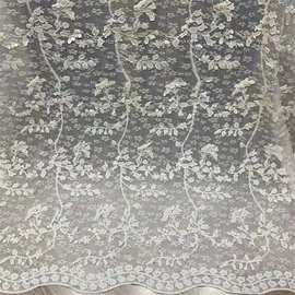 蕾丝3d立体刺绣布料绣花亮片烫金烫钻温柔小清新服装礼服婚纱面料