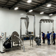 无尘自吸白糖磨粉机白砂糖打粉机高速多功能冰糖块颗粒粉碎机