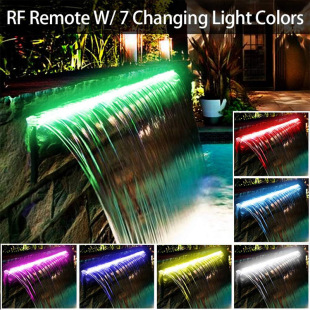 Stainless steel waterfall special light bar waterfall outlet low voltage LED light with 12V diving low voltage light