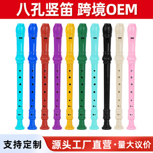 Cross-Border Swan Resin Foreign Trade Children's Beginner Entry-Level Detachable Wholesale C Key 8-Hole F Key German-Style High-Pitched Recorder