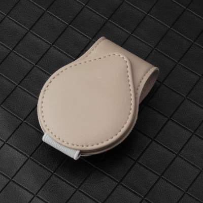Car Glasses Holder and: Car Glasses Clip/Bill Clip - beige