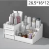 Cosmetics storage rack white